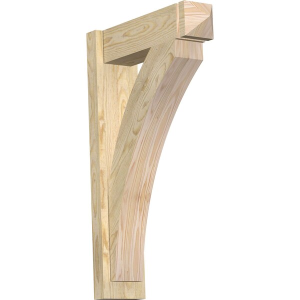 Ekena Millwork Thorton Rough Sawn Arts and Crafts Outlooker, Douglas Fir, 6"W x 20"D x 32"H OUT06X20X32THR03RDF - main